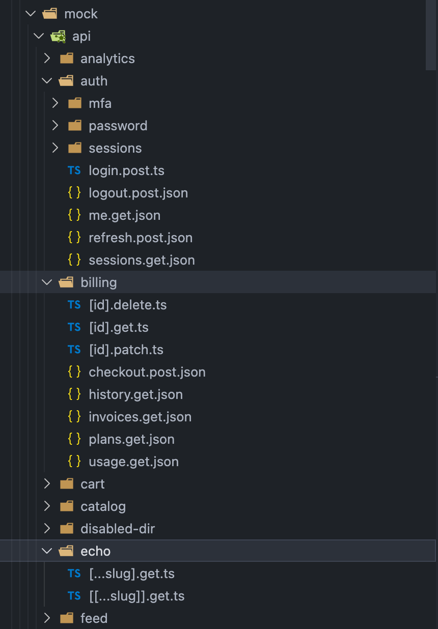 Mock directory example